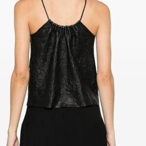 Zadig&Voltaire Cidonie crinkled leather top  $498